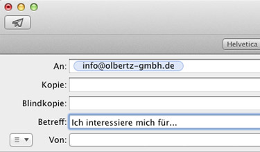 Mailanfrage